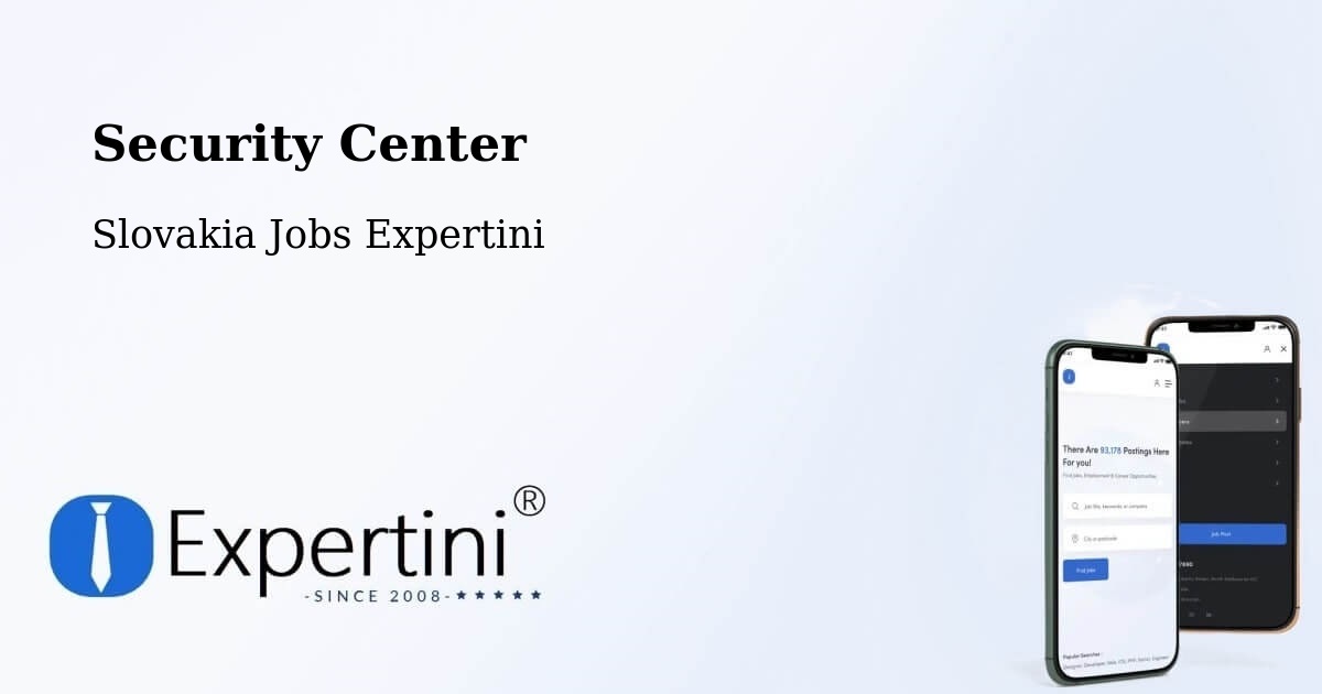 Security Center - Slovakia Jobs Expertini